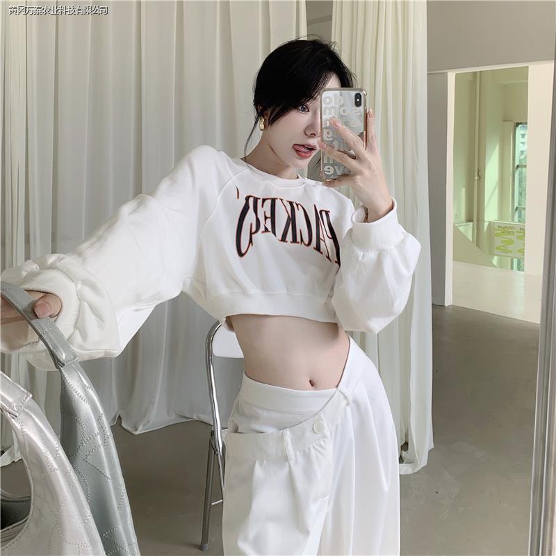 Áo Thun Lửng Tay Dài In Chữ Thời Trang Dành Cho Nữ