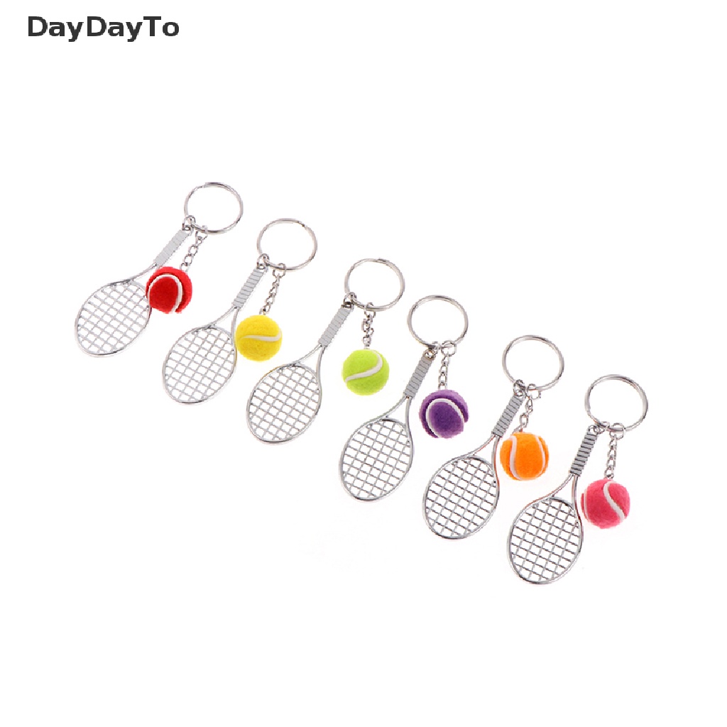 Móc Khóa Hình Vợt Tennis Mini Dễ Thương Gồm 6 Màu