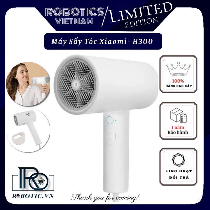 Máy Sấy Tóc Xiaomi H300 -Máy Sấy Tóc 2 Chiều Công Suất Lớn 1800W-Công Nghệ i-on Bảo Vệ Tóc-Làm Khô Nhanh