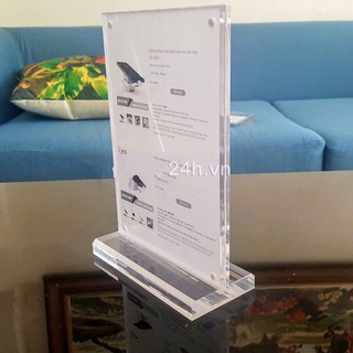 Đế Mica Kẹp Để Bàn Làm Menu - Thể Hiện Giá, Thông Tin Sản Phẩm