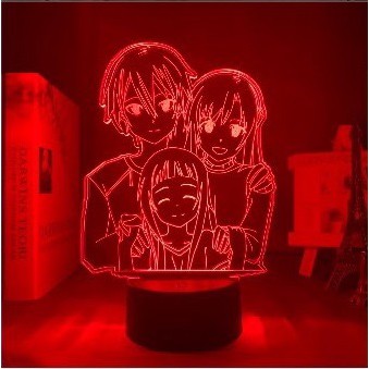 Anime Led Light Sword Art Online cho Trang trí phòng ngủ Đèn ngủ SAO Kirigaya Kazuto Đèn bàn Yuuki Asuna Quà tặng