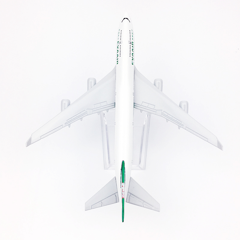 Mô Hình Máy Bay Đài Loan Boeing 747 B747 Bằng Hợp Kim Nhôm Kích Thước 16CM / 20CM