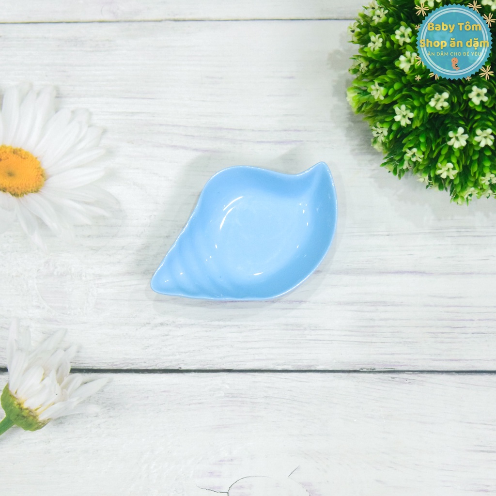 Bát ăn dặm gốm sứ hình Con Vật dung tích 50ml - 130ml hình ngộ nghĩnh (BÁT BÉ), Baby Tôm