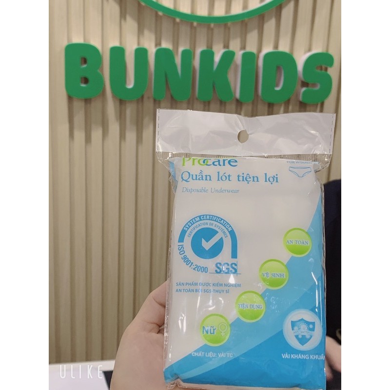 Set 5 Quần lót Cotton miễn giặt Procare
