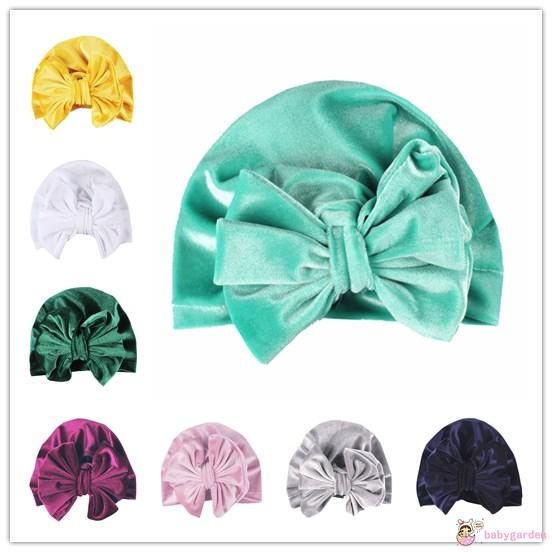 Mũ Beanie Thắt Nơ Dễ Thương Cho Bé Gái