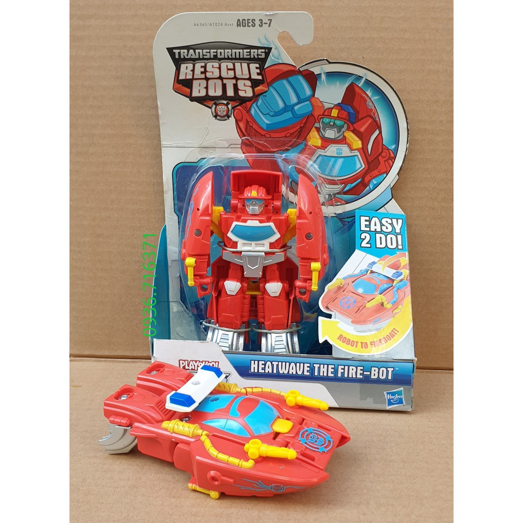 Robot Biến Hình Xe Cứu Hỏa 1 Bước Cho Bé  Transformers Rescue Bots