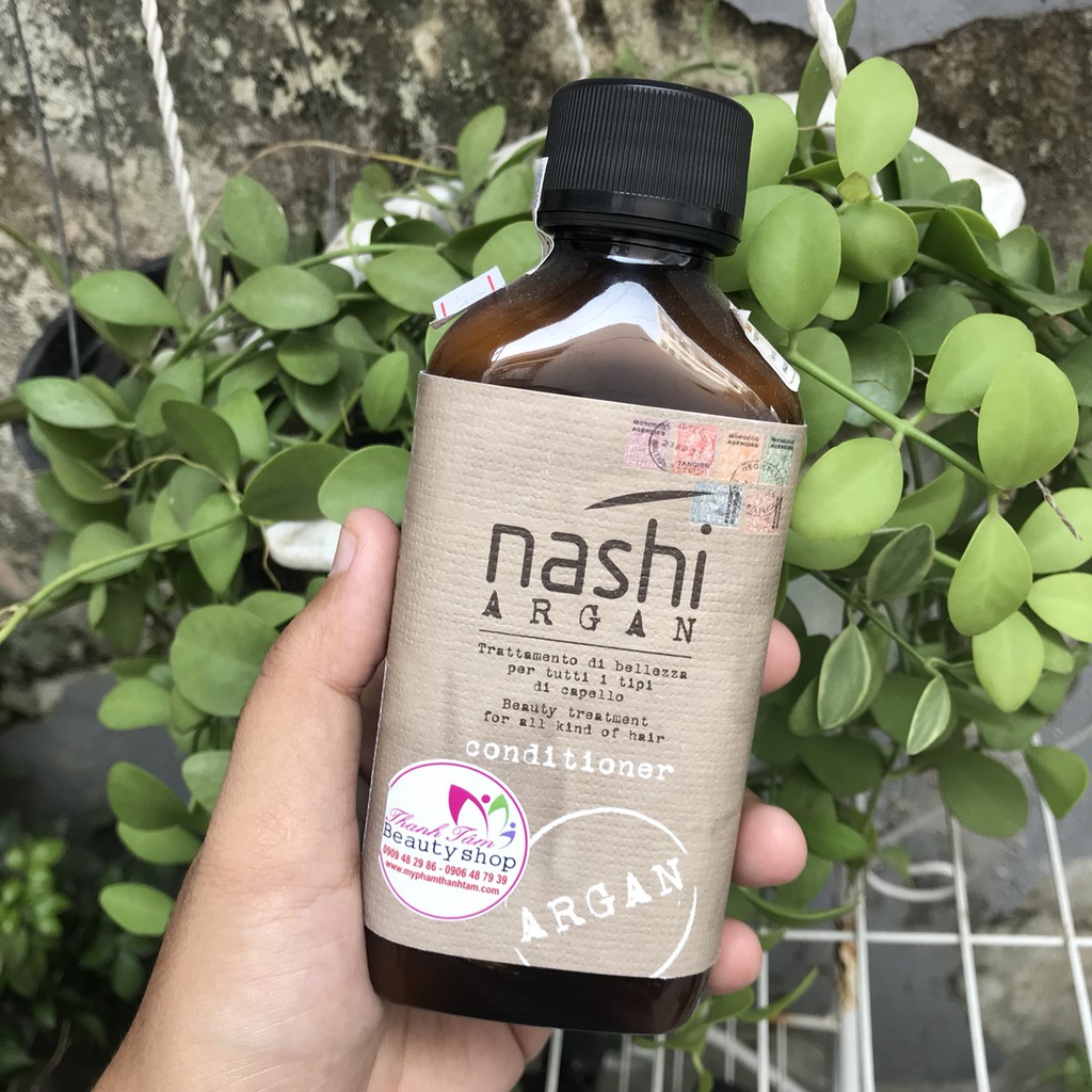 Dầu xả phục hồi tóc hư tổn Nashi Argan Conditioner 200ml ( Italia )