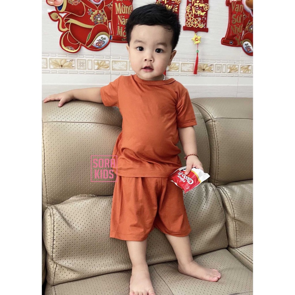 [DEAL SỐC] đồ bộ bé trai, bé gái Minky Mom vải thun lạnh, bộ cộc tay cho bé mặc nhà mùa hè từ 9kg-18kg