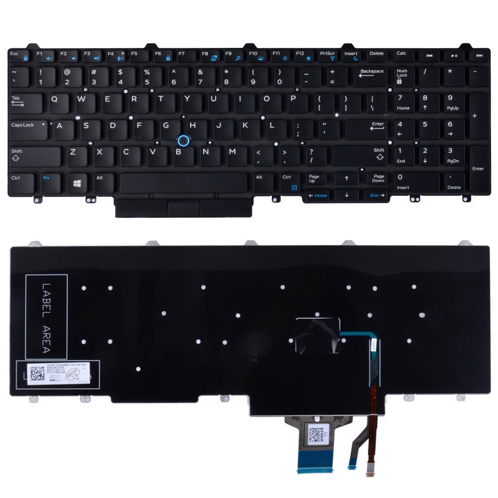 BÀN PHÍM DELL E5550 E5570 Precision 3510 M3510 7510,7710 (có chuột, không có led) NEW ZIN