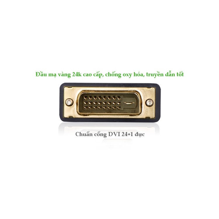 Đầu chuyển DVI (24+1)sang HDMI Ugreen 20124 Hàng Chính Hãng BH 18 Tháng