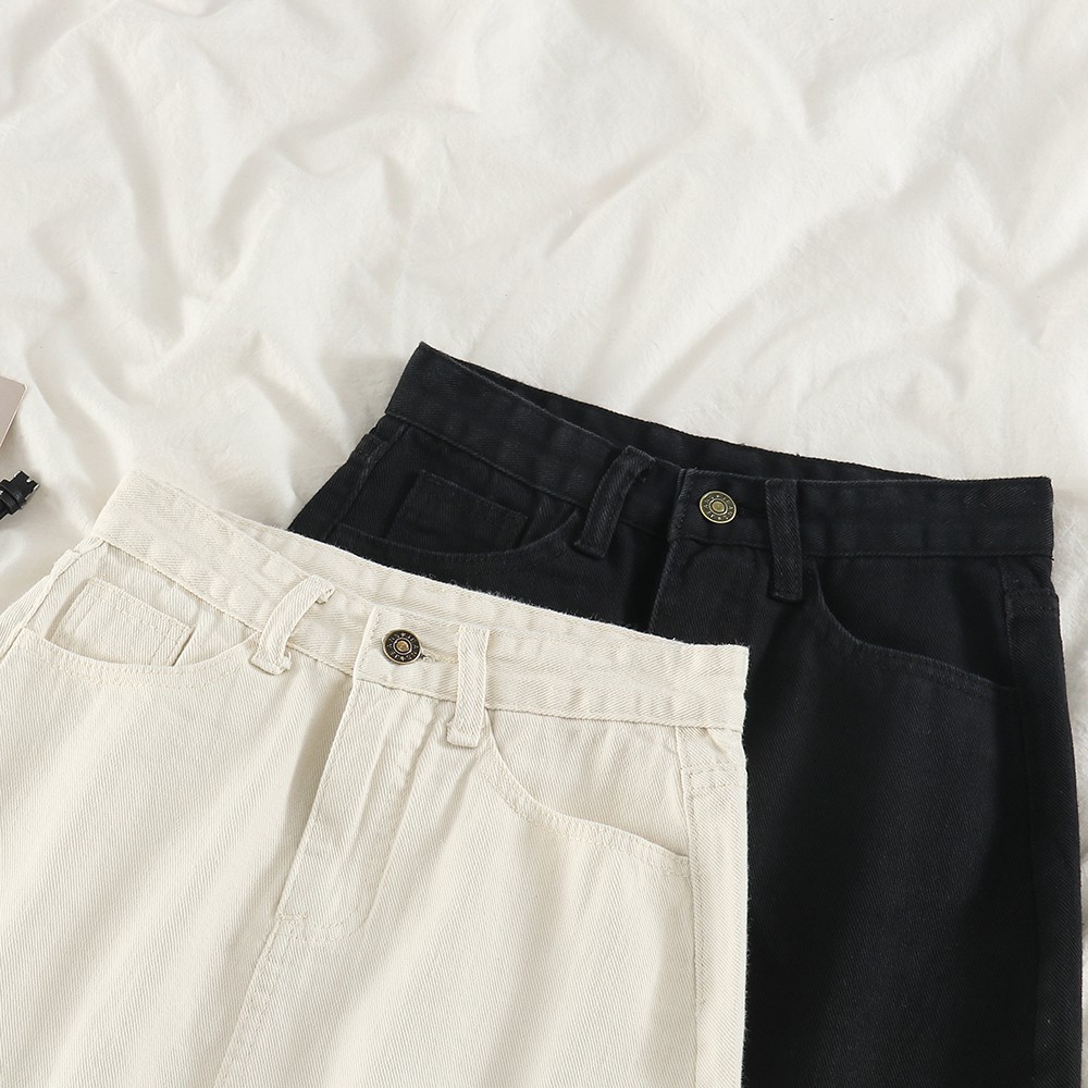 NUZIRO  Chân Váy jean Lưng Cao Dáng Chữ A Trẻ Trung Năng Động Cho Nữ