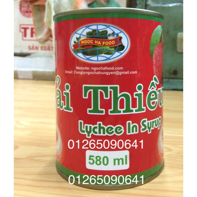 Vải Thiều nước đường 580ml