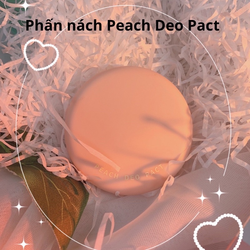 [Tặng mặt nạ] Phấn nách hỗ trợ giảm thâm, làm sáng da, lưu hương đào Peach Deo Pact So Natural 10gram