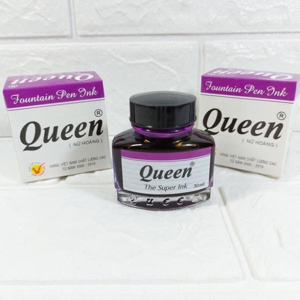 Mực viết bút máy Queen tím - đen