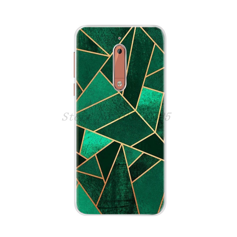 Ốp điện thoại silicon mặt nhám in họa tiết cho Nokia 5 Nokia5 2017 TA-1024 TA-1053 TA-1044