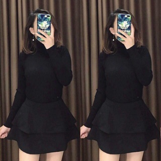 Áo len tăm cổ lọ sz SML