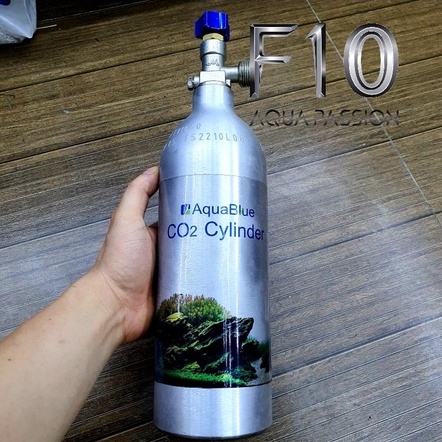 Bình CO2 nhôm Aquablue 1 Lít - Hàng chính hãng