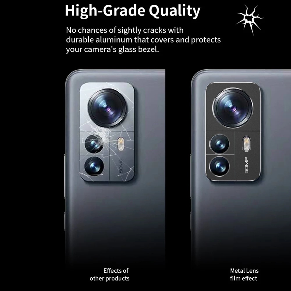 Vòng Hợp Kim Nhôm Bảo Vệ Ống Kính Camera Cho Xiaomi 12/12X/12 Pro