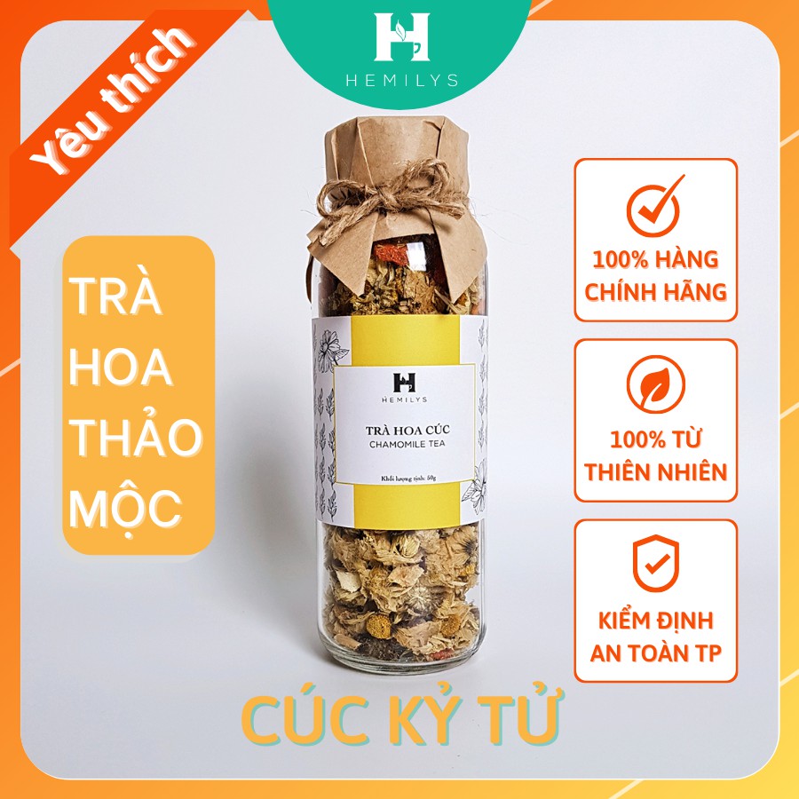 TRÀ HOA THẢO MỘC HEALTHY - TRÀ HOA CÚC 100% TỰ NHIÊN - Cải thiện giấc ngủ ngon, đẹp da