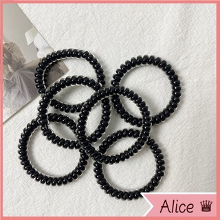 Dây Buộc Tóc Cao Su Màu Trong Suốt Không Đường May Phong Cách Hàn Quốc