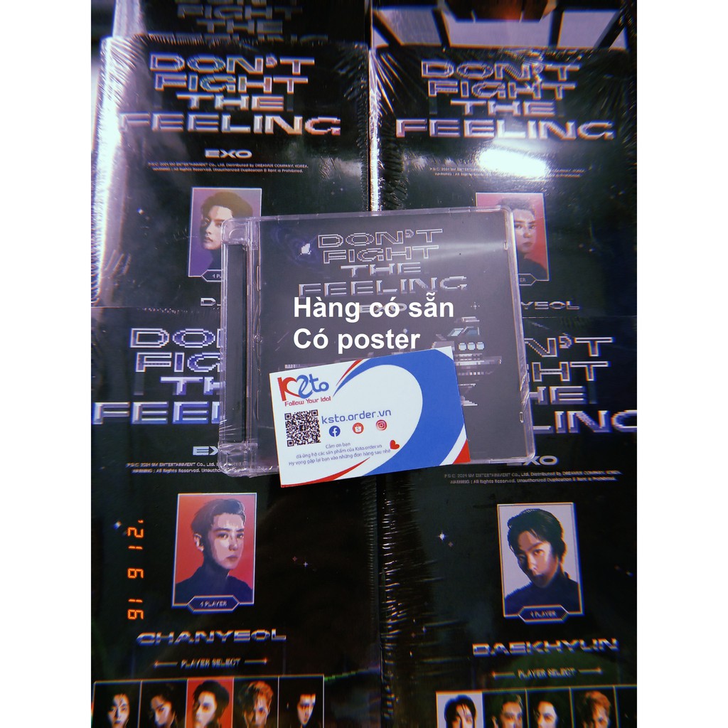 Album EXO -  DON’T FIGHT THE FEELING + Quà 1 ảnh khổ A5 hình bias | BigBuy360 - bigbuy360.vn