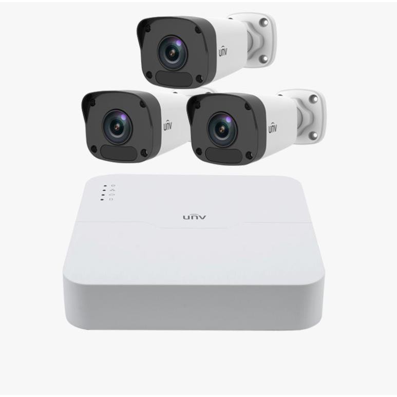 [Bản Mới Nhất] Bộ KIT 4 Camera UNV IP 2.0Mpx FULL HD 1080P gồm  ĐẦU GHI+ 4 CAM + Ổ CỨNG, 4 cổng POE