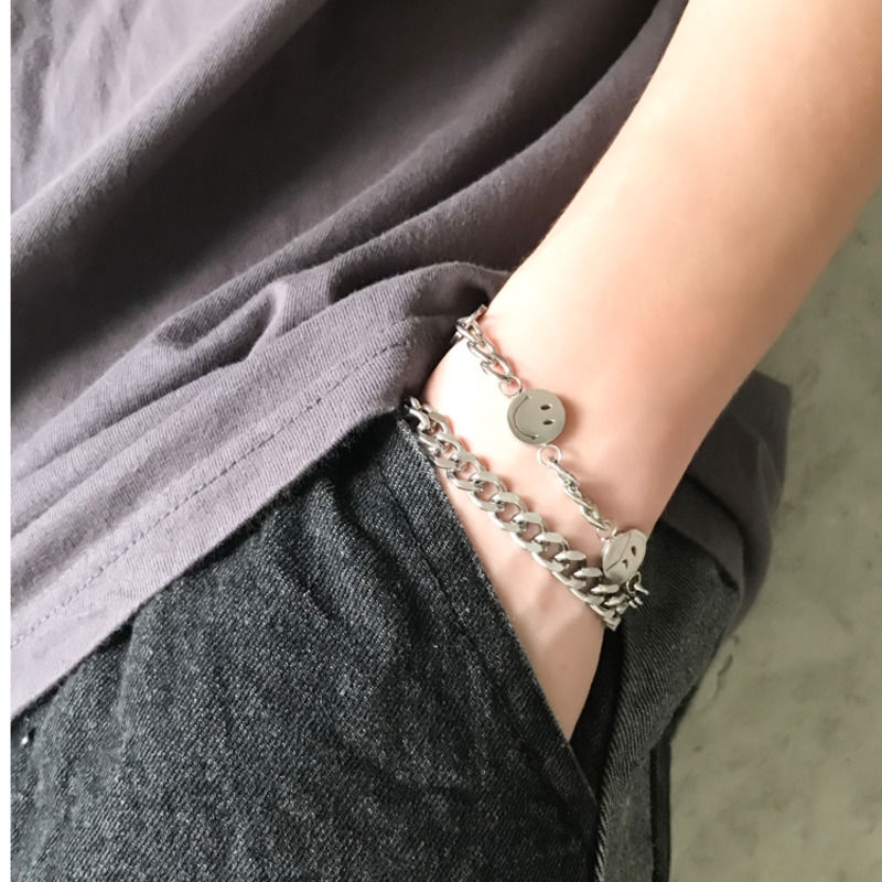 Vòng tay mặt cười thời trang phong cách Hàn Quốc cho nam nữ