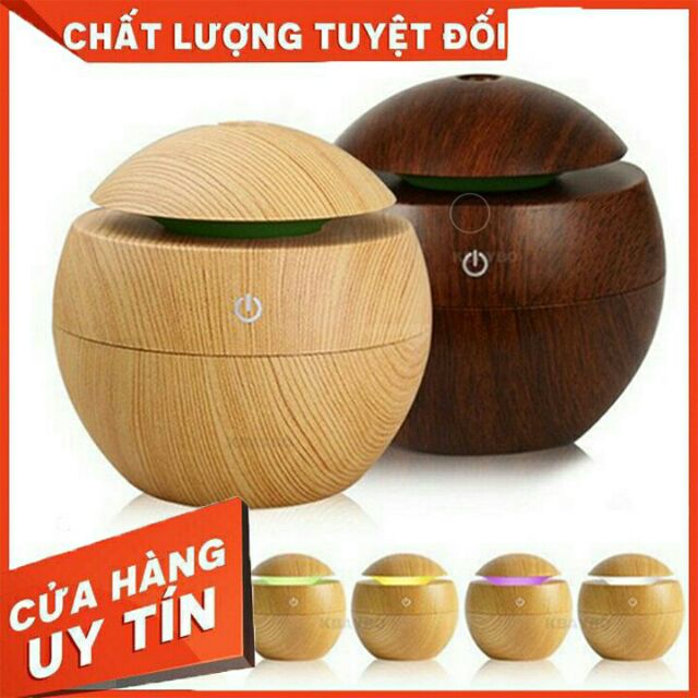 Máy xông tinh dầu vân gỗ