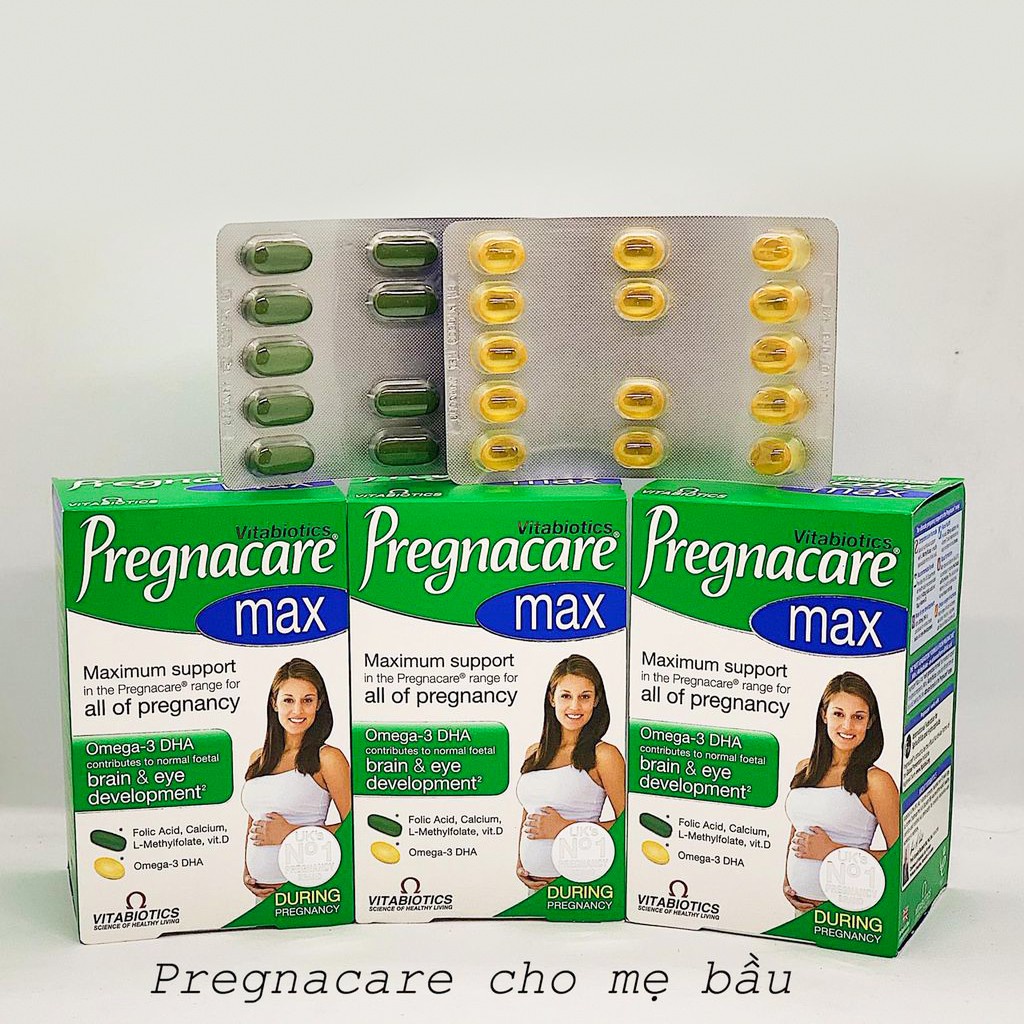 Vitamin bầu Pregnacare Max Anh, viên uống vitamin tổng hợp cho phụ nữ mang thai [Date 2024]