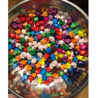 500 SAO GIẤY LẪN MÀU GẤP SẴN