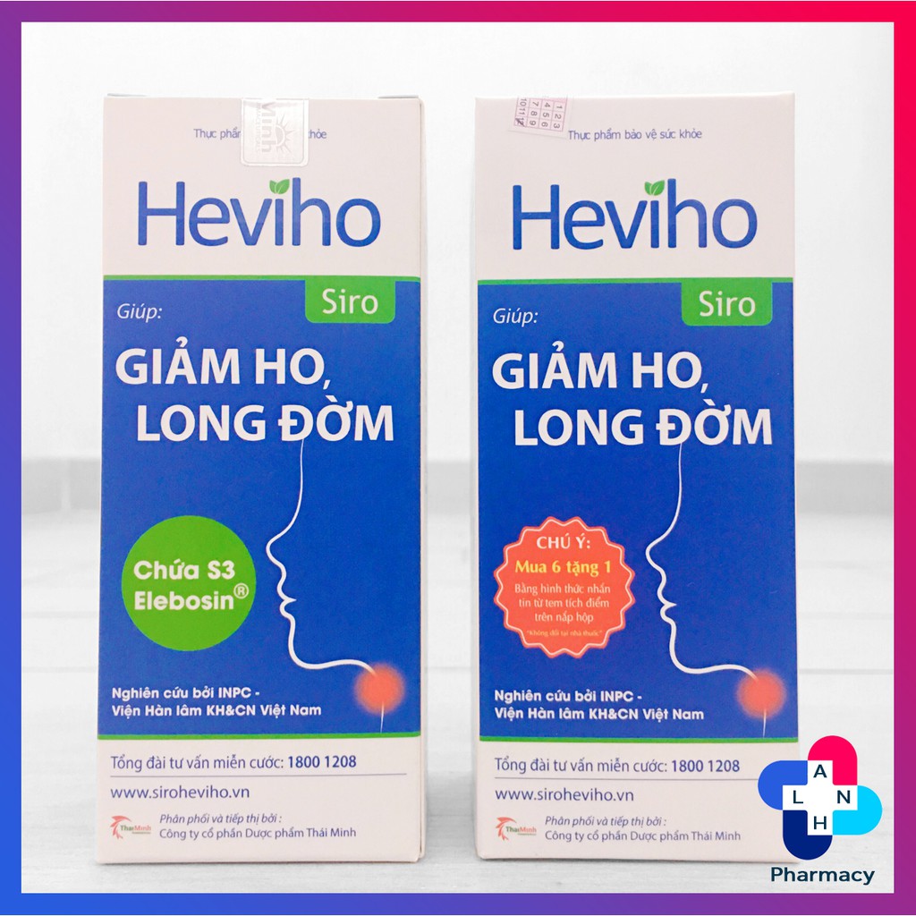 Siro HEVIHO - Hỗ trợ giảm ho, giảm long đờm.