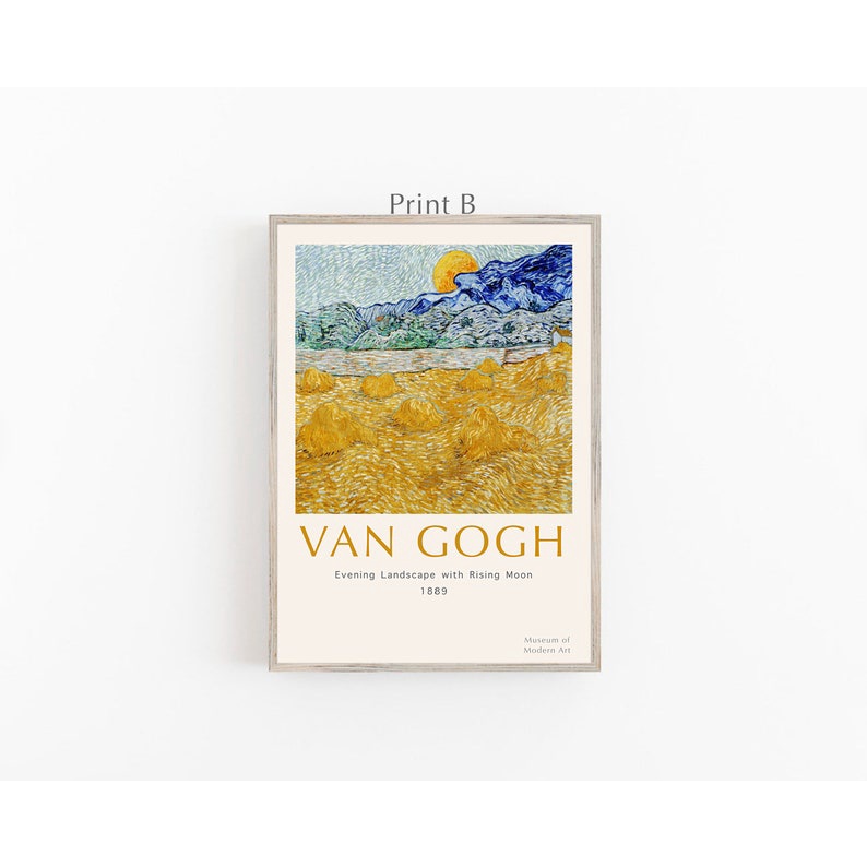 Tranh canvas, BST tranh Van Gogh mới nhất 2022. Tặng kèm đinh treo tranh