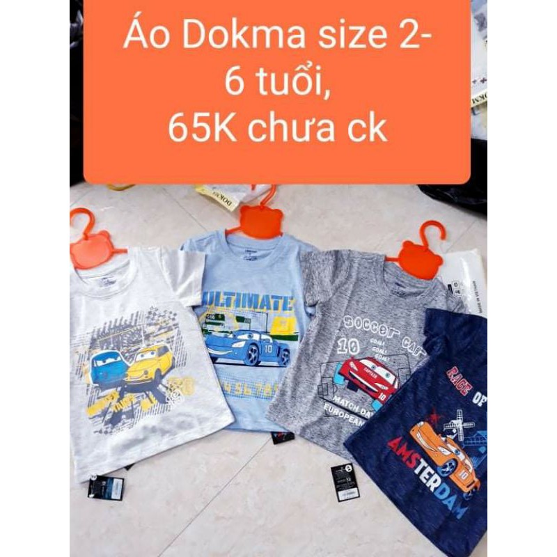 DMA152 Áo cộc tay Dokma 2 -6 tuổi