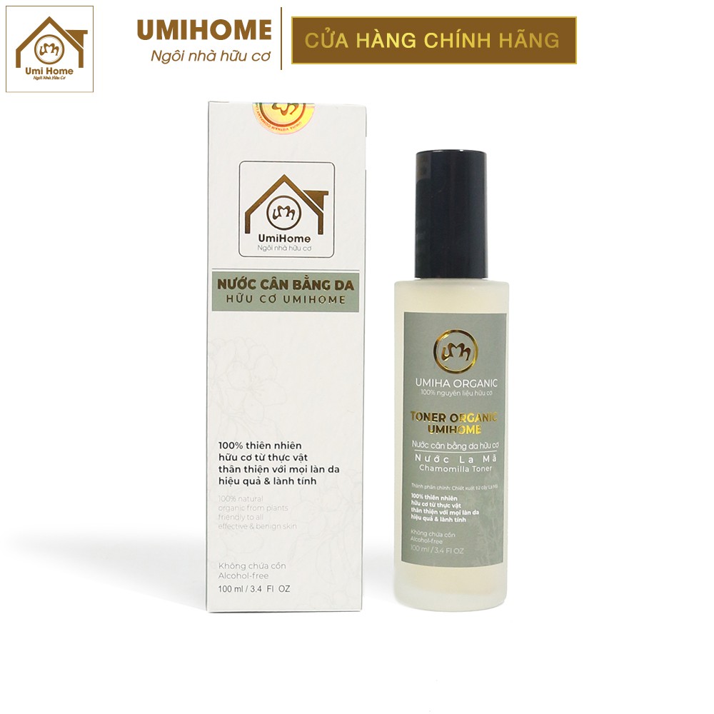 Nước cân bằng da Cúc La Mã hữu cơ UMIHOME 50/100ml | Chamomile Skin Toner