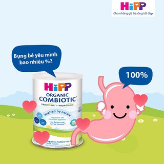 Sữa bột HiPP Organic Combiotic (mẫu mới) lon 350g đủ số 1,2,3