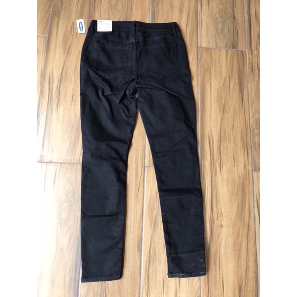 Quần skinny lưng vừa O.l.d na.vy,quần jean đen nữ super skinny mid rise-hàng xuất xịn