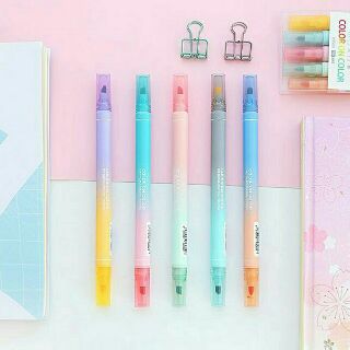 Hộp bút highlight 2 đầu cho sổ kế hoạch bullet journal  planner