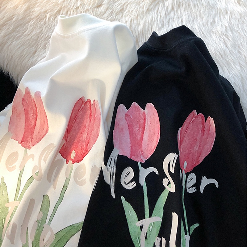 NRVP Áo Thun Nữ Tay Ngắn In Hình Phong Cách Hàn Quốc Thời Trang Mùa Hè 2022