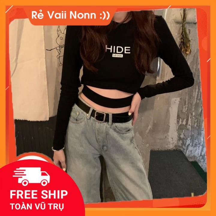 [Freeship-Hàng Chất Lượng] Áo Thun Croptop Tay Dài | BigBuy360 - bigbuy360.vn