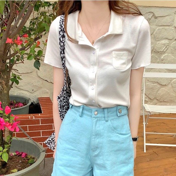 Áo Thun Polo Ngắn Tay Với 5 Màu Sắc Chọn Lựa Xinh Xắn Cho Nữ | BigBuy360 - bigbuy360.vn