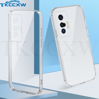 Ốp Điện Thoại Silicon Trong Suốt Hình Vuông Cho Vivo X21 UD X21i X23 X27 X30 X50 X60 X70 Pro Plus X20 X9 X9S Plus Nex 3