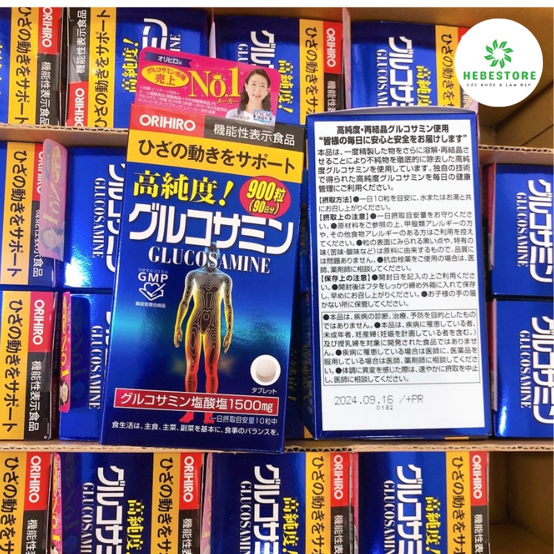 Viên uống Glucosamine Orihiro Nhật Bản 1500mg 900 viên bổ xương khớp - Chính hãng, đủ bill | BigBuy360 - bigbuy360.vn