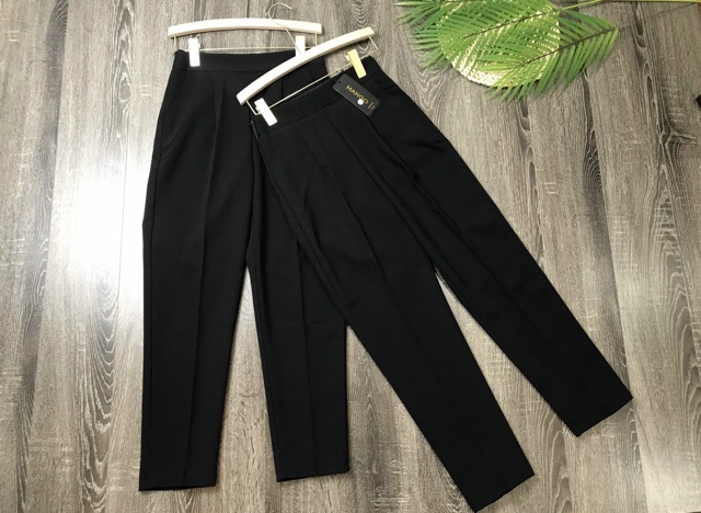 Quần baggy nữ PHUONGG cạp cao, chun sau, chất vải vintex Hàn đủ size 42-62kg