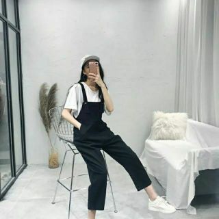 HOT_ Set Áo + Yếm Kaki siêu hot - Unisex nam nữ dưới 65kg