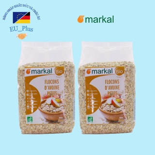 Yến mạch cán mỏng hữu cơ Markal 500g - hàng Pháp