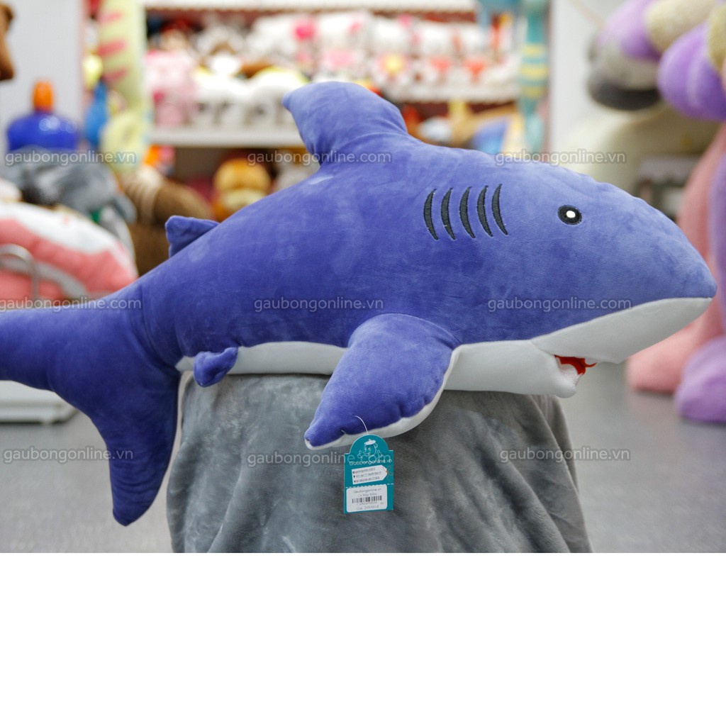 Gấu bông cá mập cho bé, thú nhồi bông dễ thương quà tặng