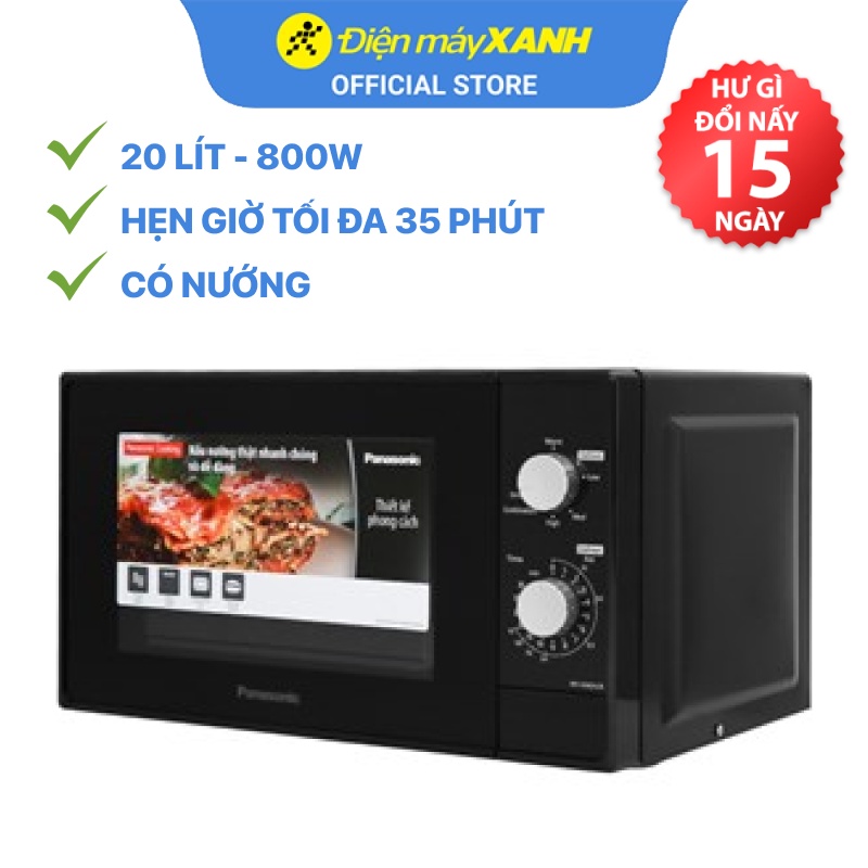 [Mã ELHADEV giảm 4% đơn 300K] Lò vi sóng Panasonic NN-GM24JBYUE 20 lít