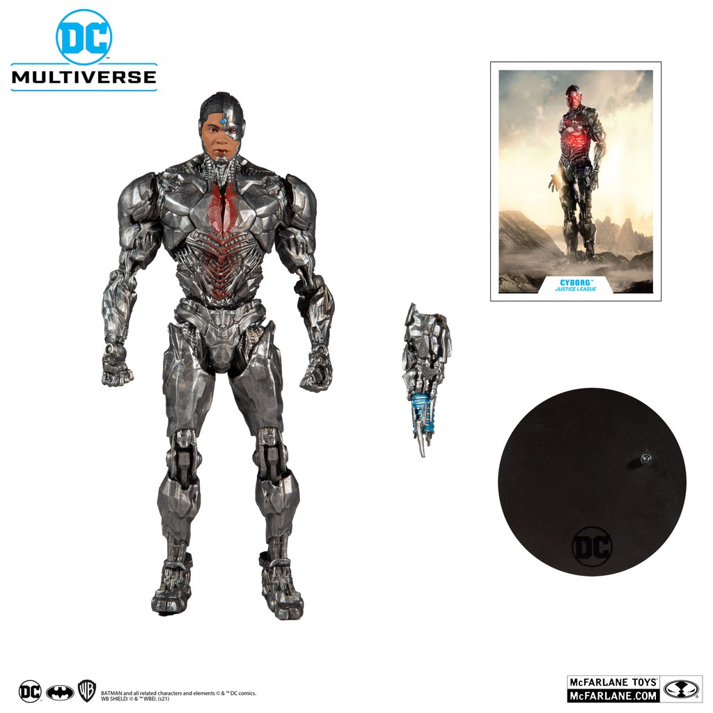 Mô hình McFarlane 🦇 DC Multiverse 7-inch 🦇 Justice League Cyborg