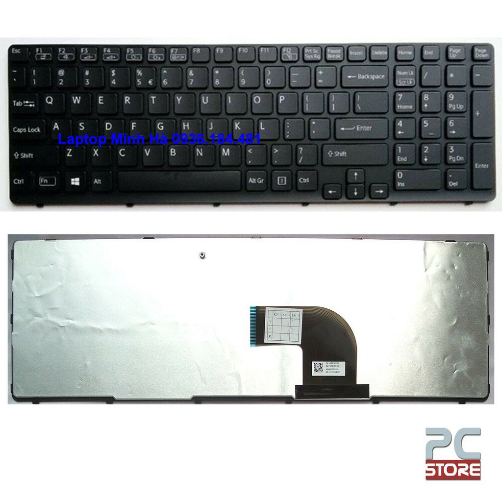 Bàn phím laptop Sony Vaio SVE15 SVE-15 SVE151 SVE1511 SVE15115 SVE15116 SVE15117 ve151g11m sve1512q1ew sve1512h6ew