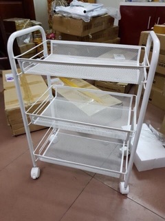 Kệ, Xe Đẩy Sắt Mắt Lưới 3 Tầng
